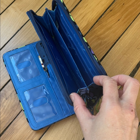 Vera Bradley Indigo Pop Floral Wallet NWT - Picture 4 of 5